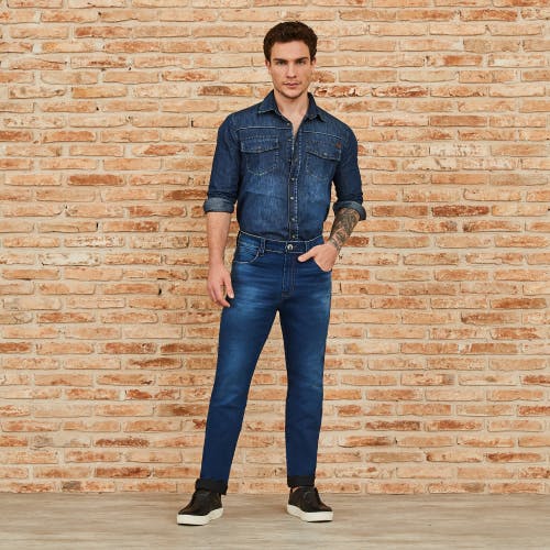 Calça tradicional masculina latreille jeans 